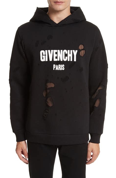 givenchy orange hoodie|givenchy hoodie distressed.